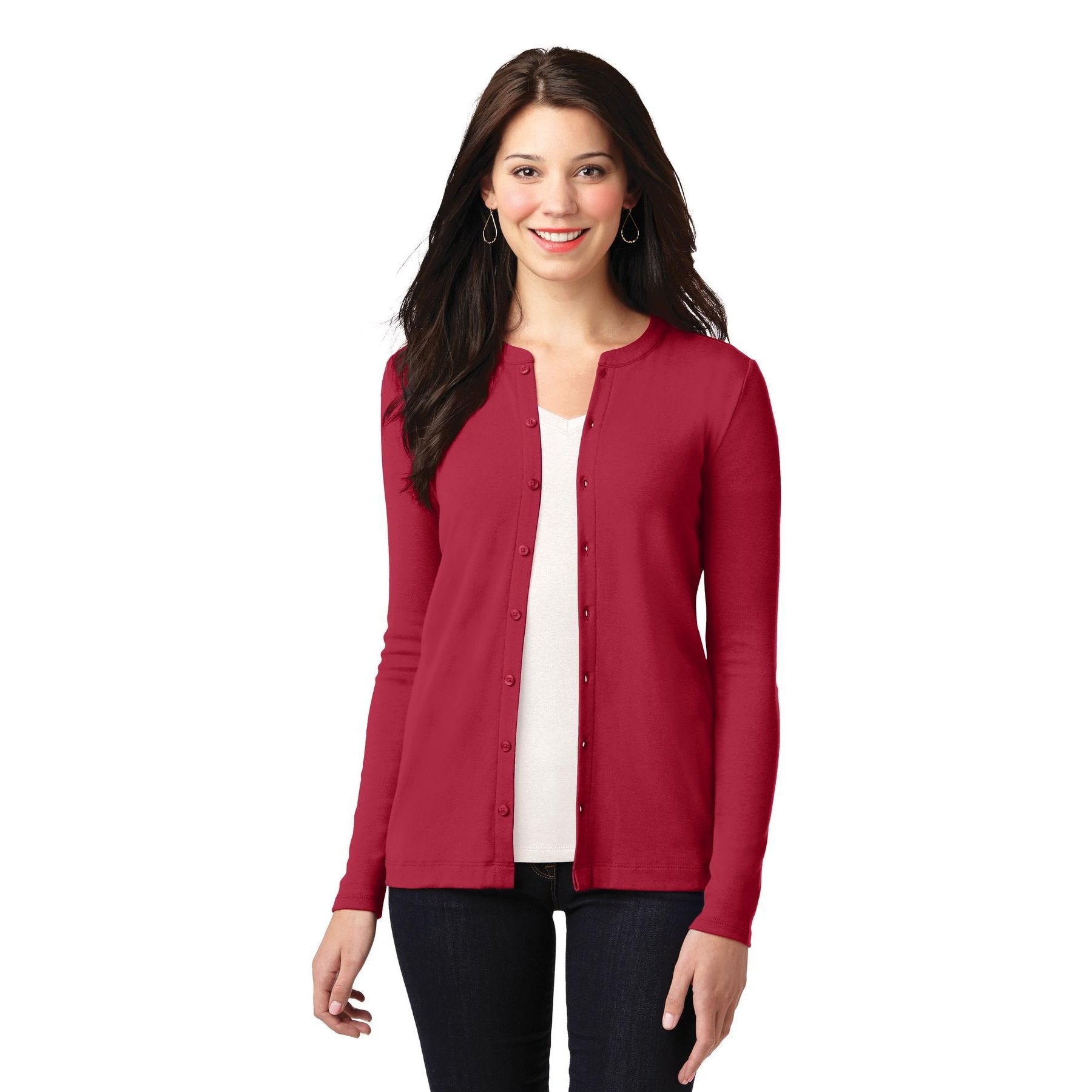 Port Authority-Port Authority® Women's Concept Stretch Button-Front Cardigan. LM1008-MedTech-4