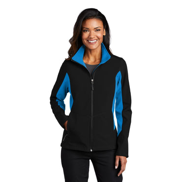 Port Authority-Port Authority® Women's Core Colorblock Soft Shell Jacket. L318-MedTech-2