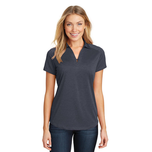Port Authority-Port Authority® Women's Digi Heather Performance Polo. L574-MedTech-1