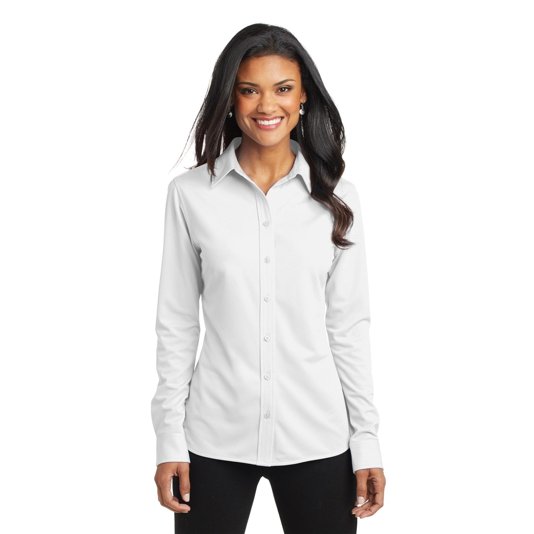 Port Authority-Port Authority® Women's Dimension Knit Dress Shirt. L570-MedTech-4