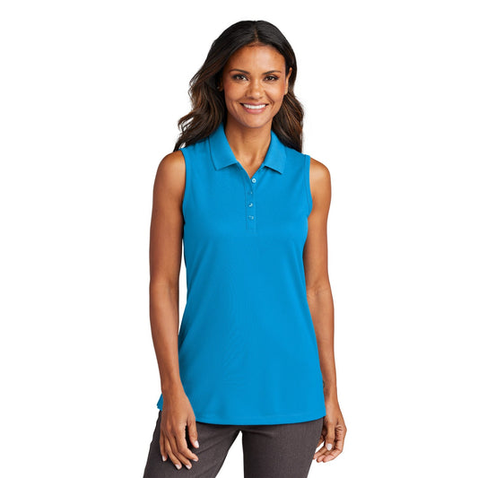 Port Authority-Port Authority® Women's Dry Zone® UV Micro-Mesh Sleeveless Polo LK110SV-MedTech-1