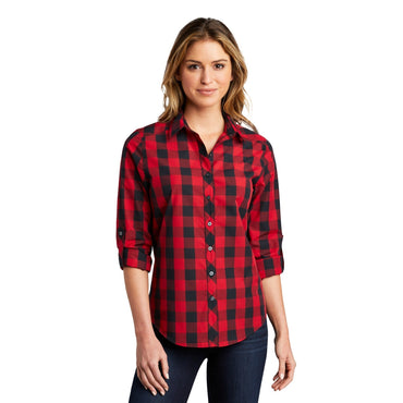 Port Authority-Port Authority® Women's Everyday Plaid Shirt. LW670-MedTech-2