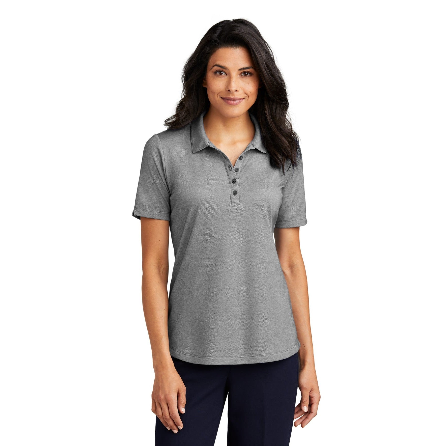 Port Authority-Port Authority® Women's Fine Pique Blend Polo LK830-MedTech-3
