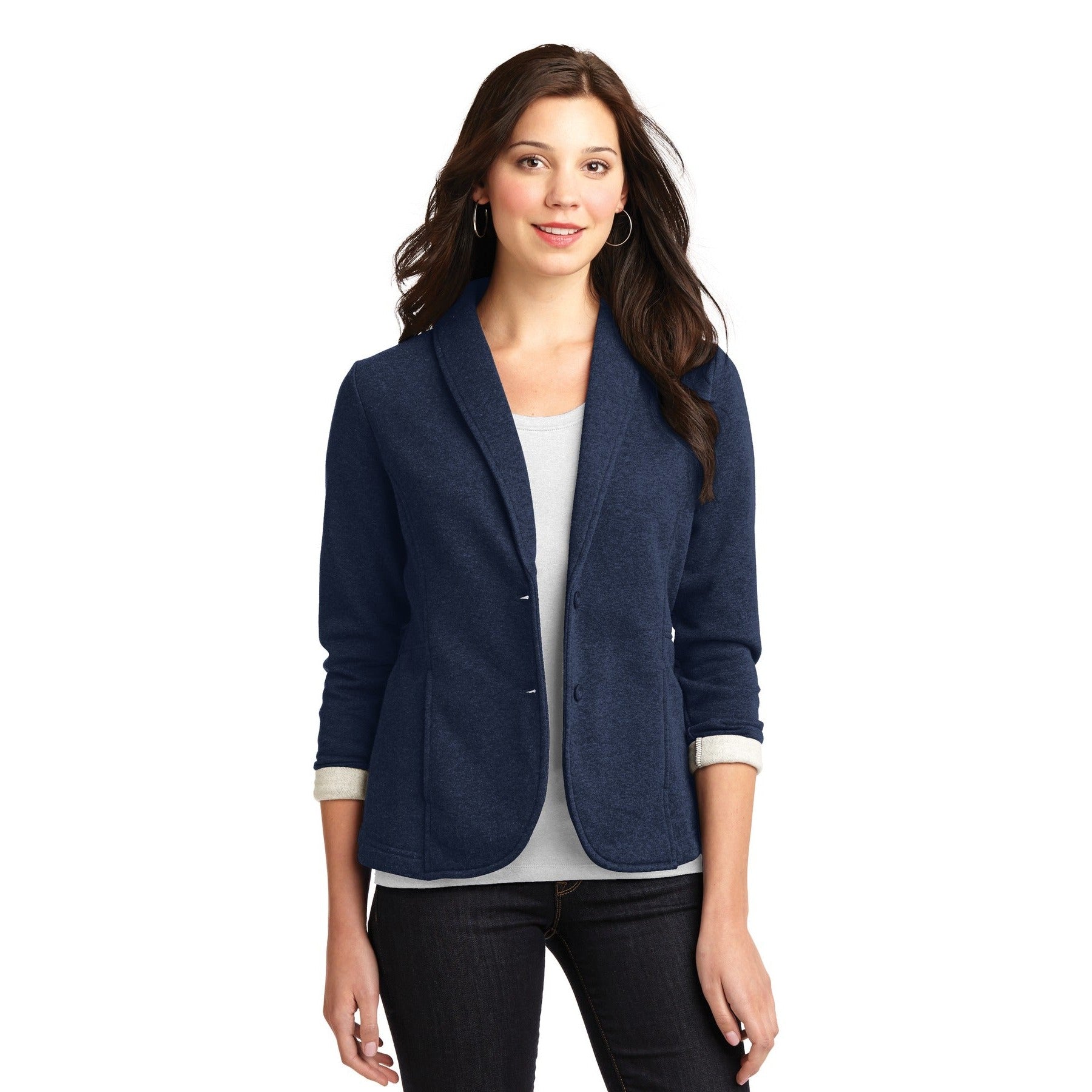 Port Authority-Port Authority® Women's Fleece Blazer. L298-MedTech-2