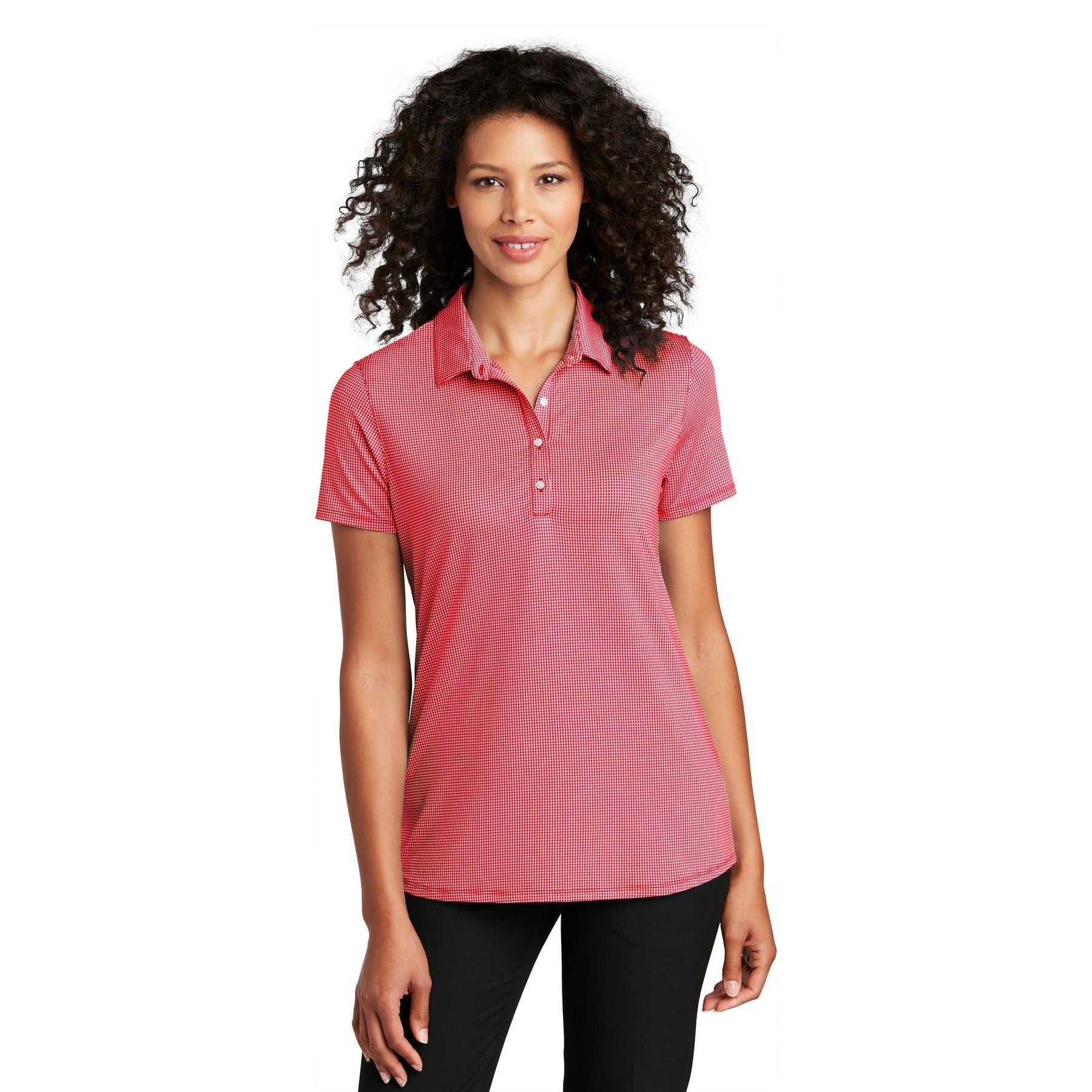 Port Authority-Port Authority ® Women's Gingham Polo LK646-MedTech-2