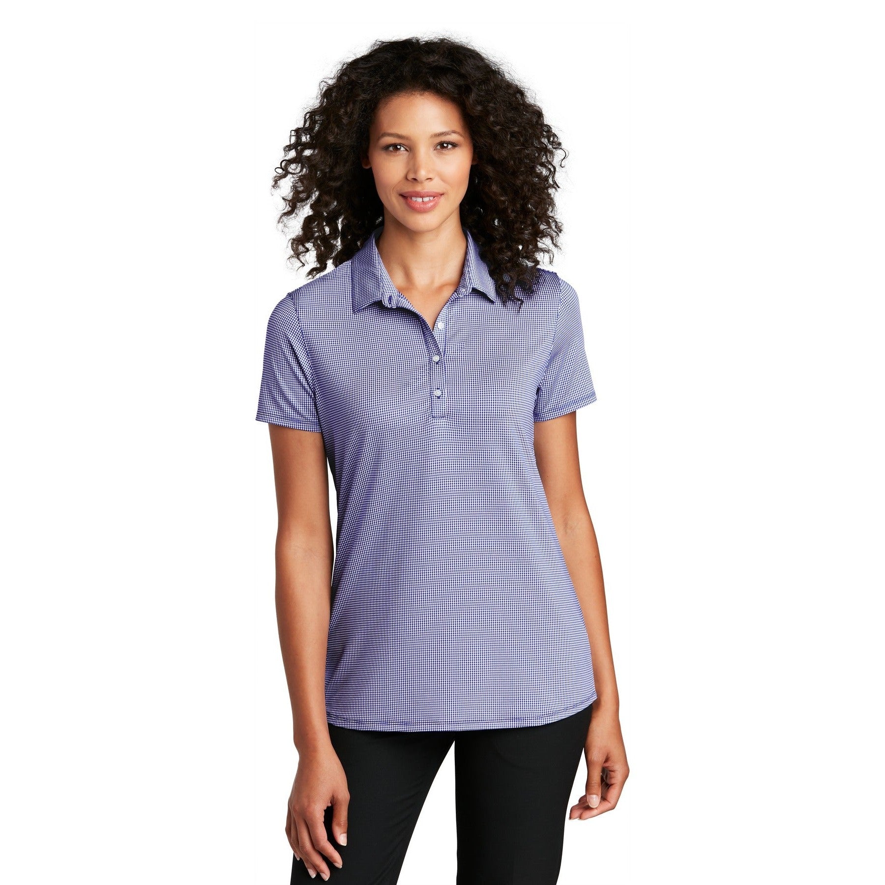 Port Authority-Port Authority ® Women's Gingham Polo LK646-MedTech-3