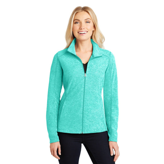 Port Authority-Port Authority® Women's Heather Microfleece Full-Zip Jacket. L235-MedTech-1