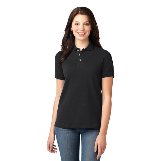 Port Authority-Port Authority® Women's Heavyweight Cotton Pique Polo. L420-MedTech-1