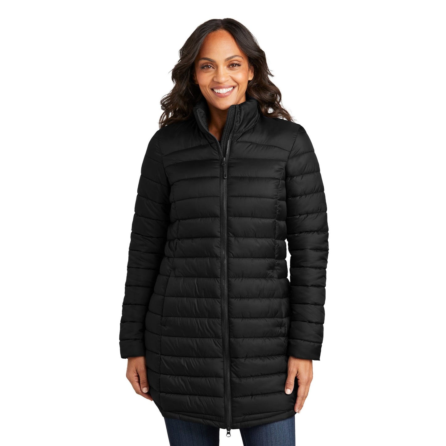 Port Authority-Port Authority® Women's Horizon Puffy Long Jacket L365-MedTech-1
