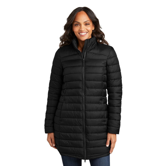Port Authority-Port Authority® Women's Horizon Puffy Long Jacket L365-MedTech-1