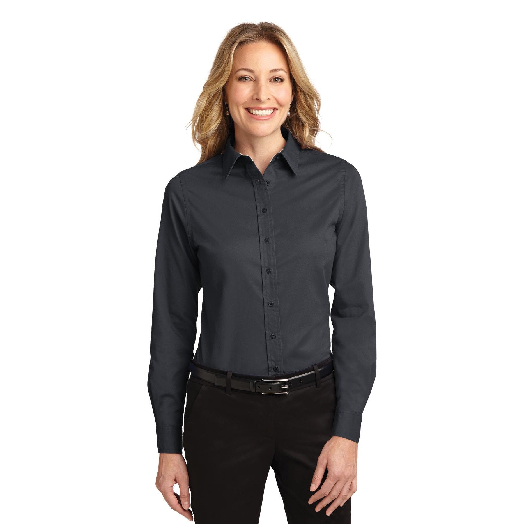Port Authority-Port Authority® Women's Long Sleeve Easy Care Shirt. L608-MedTech-3