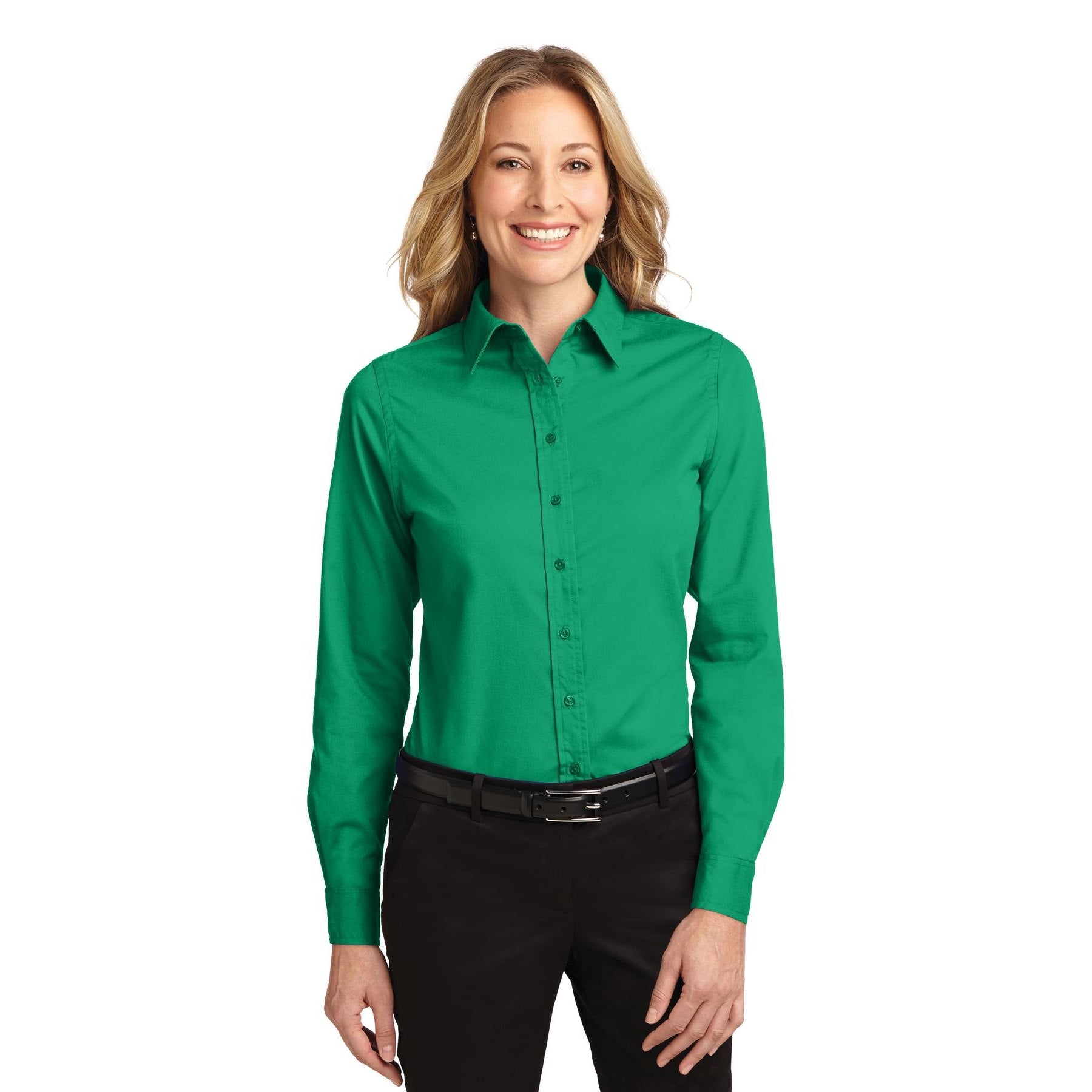 Port Authority-Port Authority® Women's Long Sleeve Easy Care Shirt. L608-MedTech-5