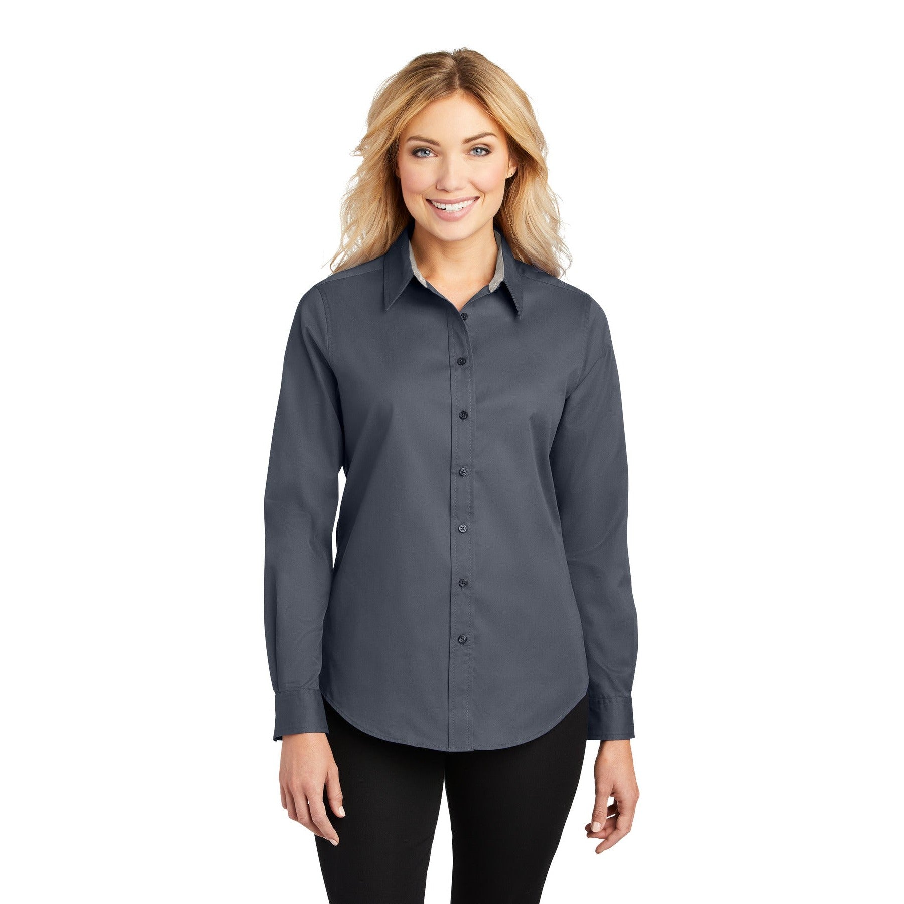 Port Authority-Port Authority® Women's Long Sleeve Easy Care Shirt. L608-MedTech-16