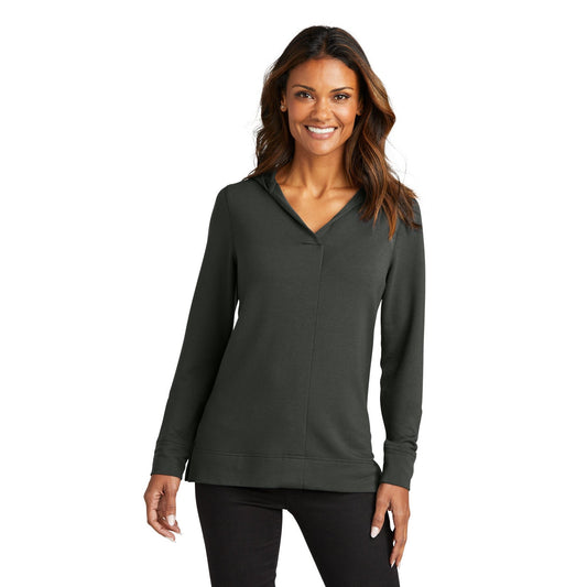 Port Authority-Port Authority® Women's Microterry Pullover Hoodie LK826-MedTech-1