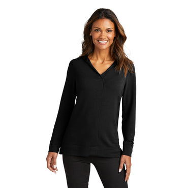 Port Authority-Port Authority® Women's Microterry Pullover Hoodie LK826-MedTech-2