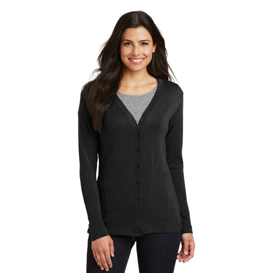 Port Authority-Port Authority® Women's Modern Stretch Cotton Cardigan. L515-MedTech-1