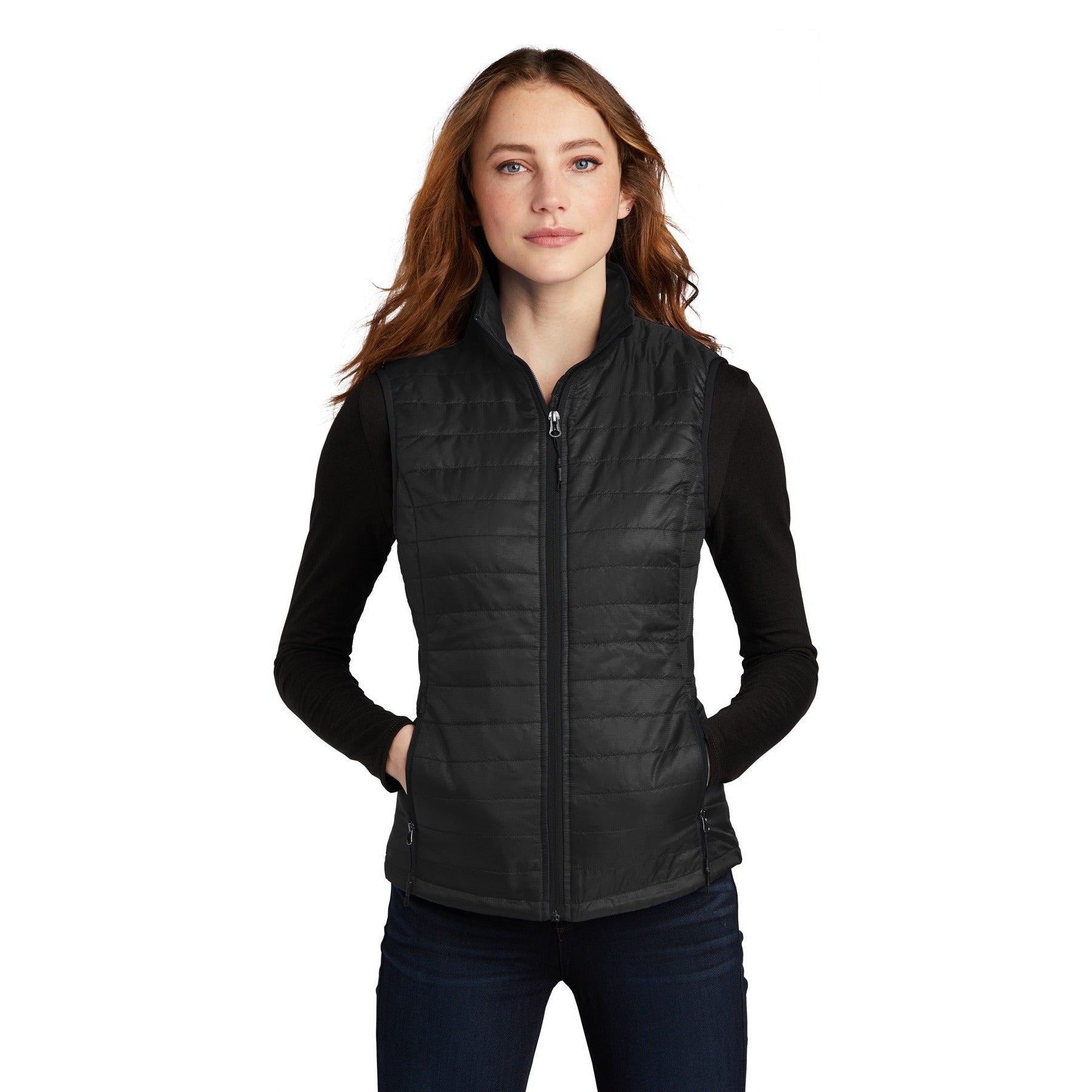 Port Authority-Port Authority ® Women's Packable Puffy Vest L851-MedTech-2