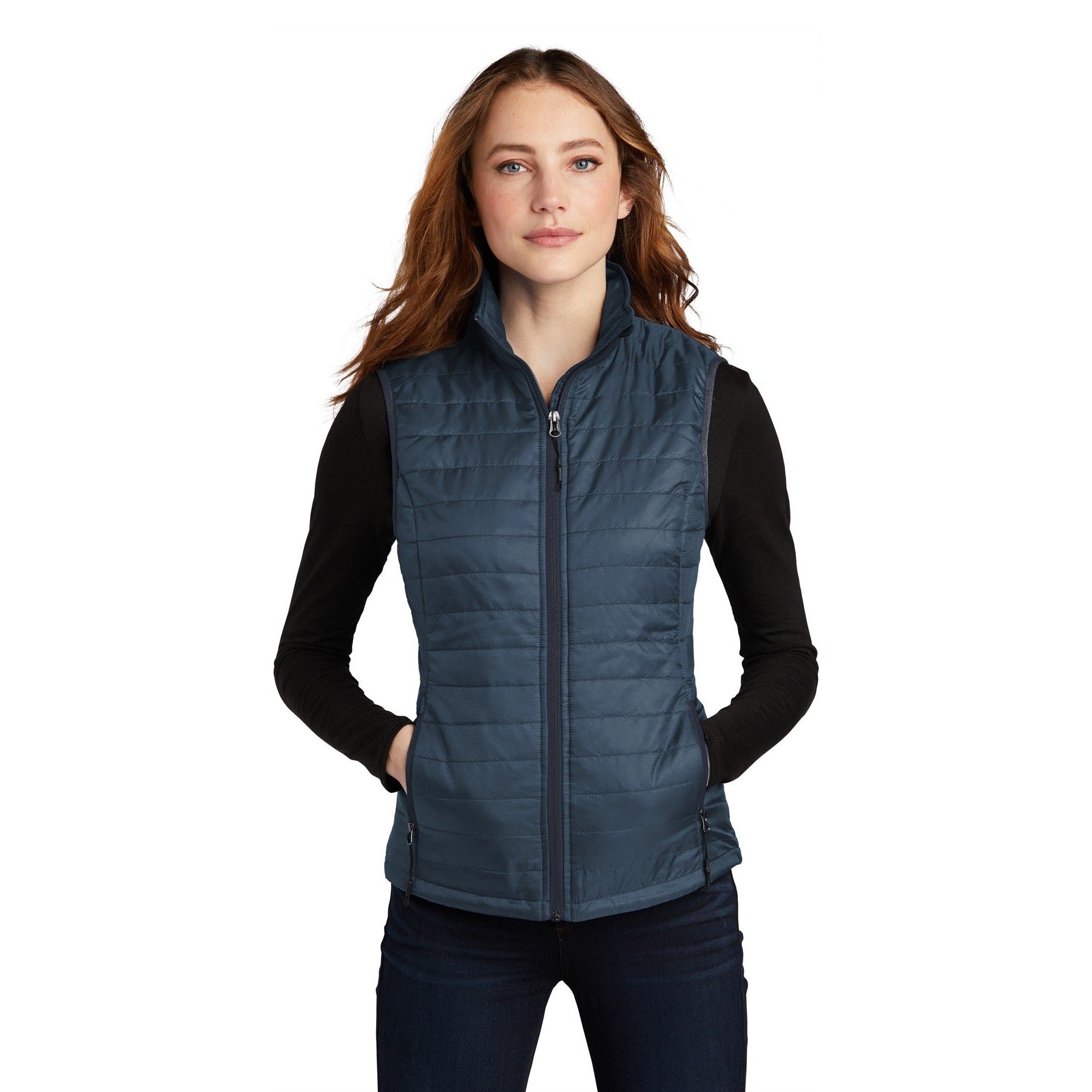 Port Authority-Port Authority ® Women's Packable Puffy Vest L851-MedTech-3