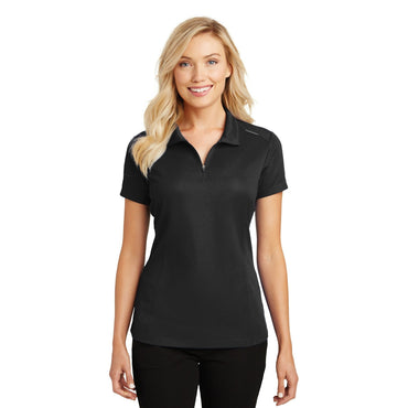 Port Authority-Port Authority® Women's Pinpoint Mesh Zip Polo. L580-MedTech-2