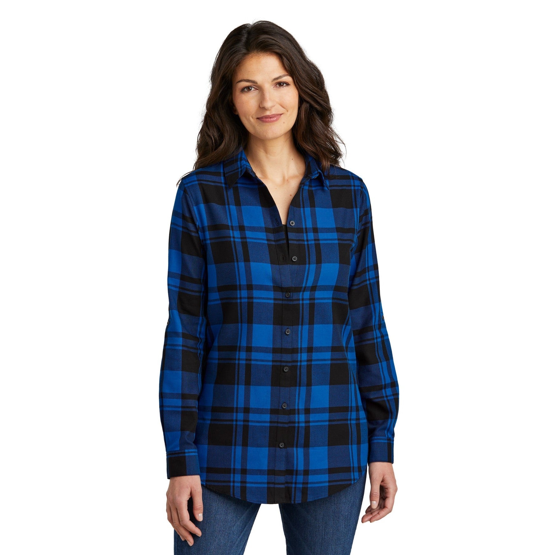 Port Authority-Port Authority® Women's Plaid Flannel Tunic . LW668-MedTech-5