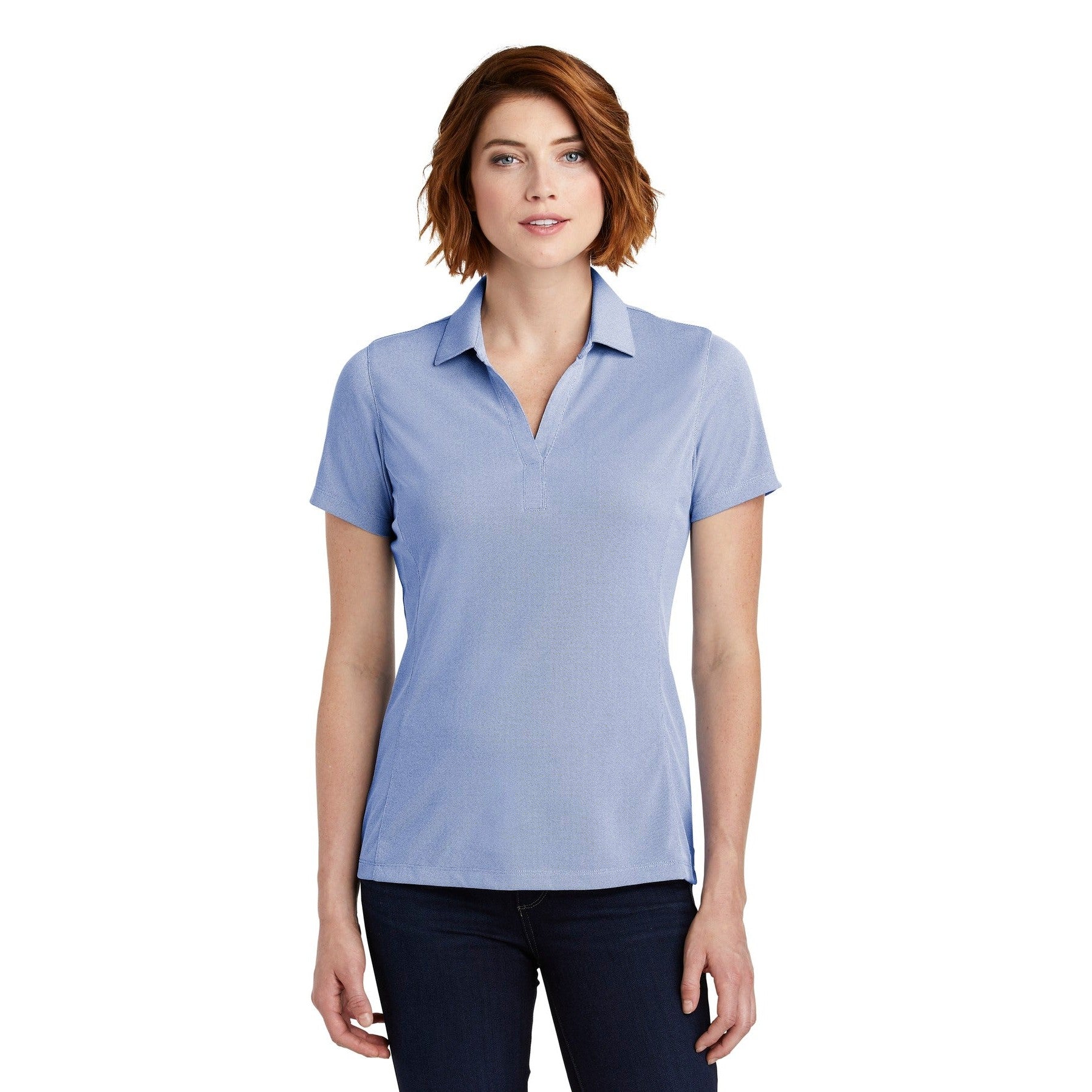 Port Authority-Port Authority ® Women's Poly Oxford Pique Polo. LK582-MedTech-3