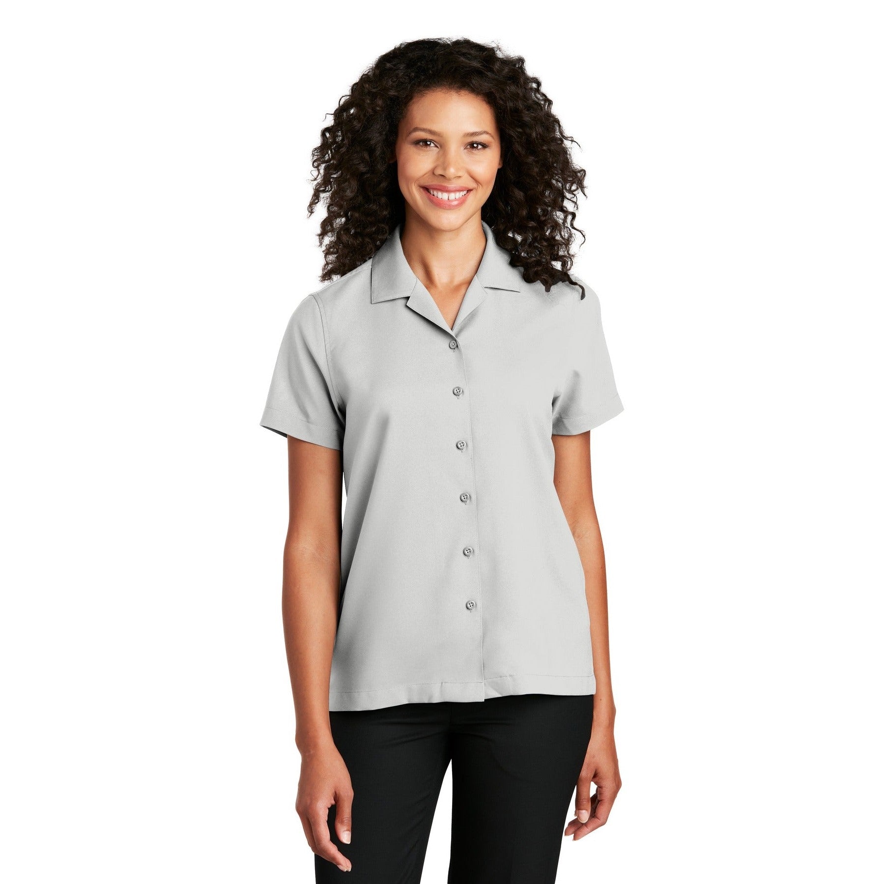 Port Authority-Port Authority® Women's Short Sleeve Performance Staff Shirt LW400-MedTech-4