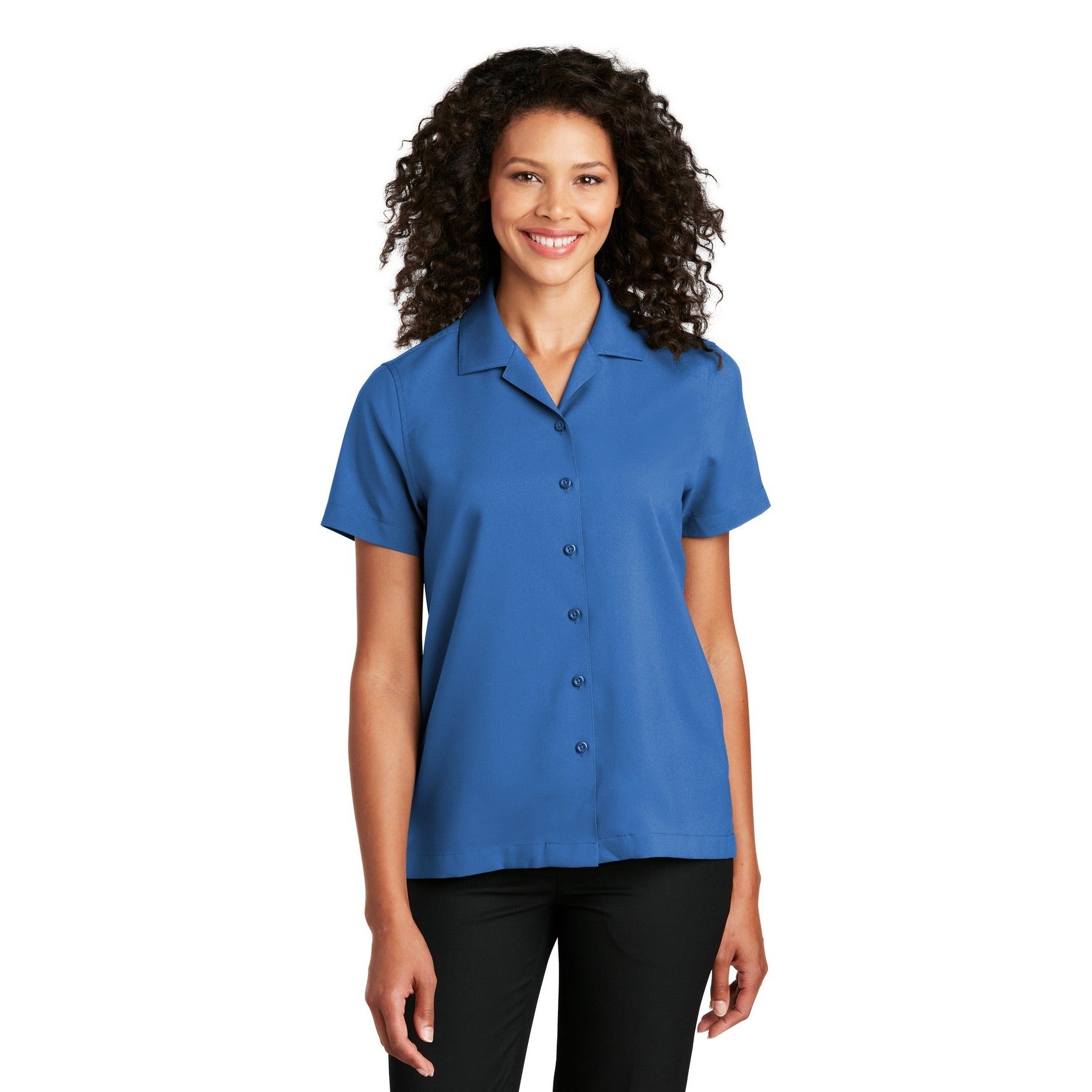 Port Authority-Port Authority® Women's Short Sleeve Performance Staff Shirt LW400-MedTech-5