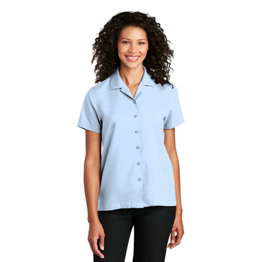 Port Authority-Port Authority® Women's Short Sleeve Performance Staff Shirt LW400-MedTech-2