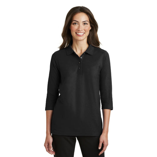 Port Authority-Port Authority® Women's Silk Touch™ 3/4-Sleeve Polo. L562-MedTech-1