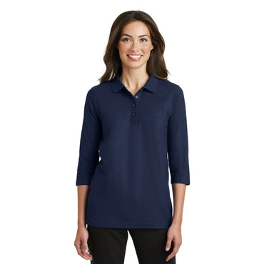Port Authority-Port Authority® Women's Silk Touch™ 3/4-Sleeve Polo. L562-MedTech-2