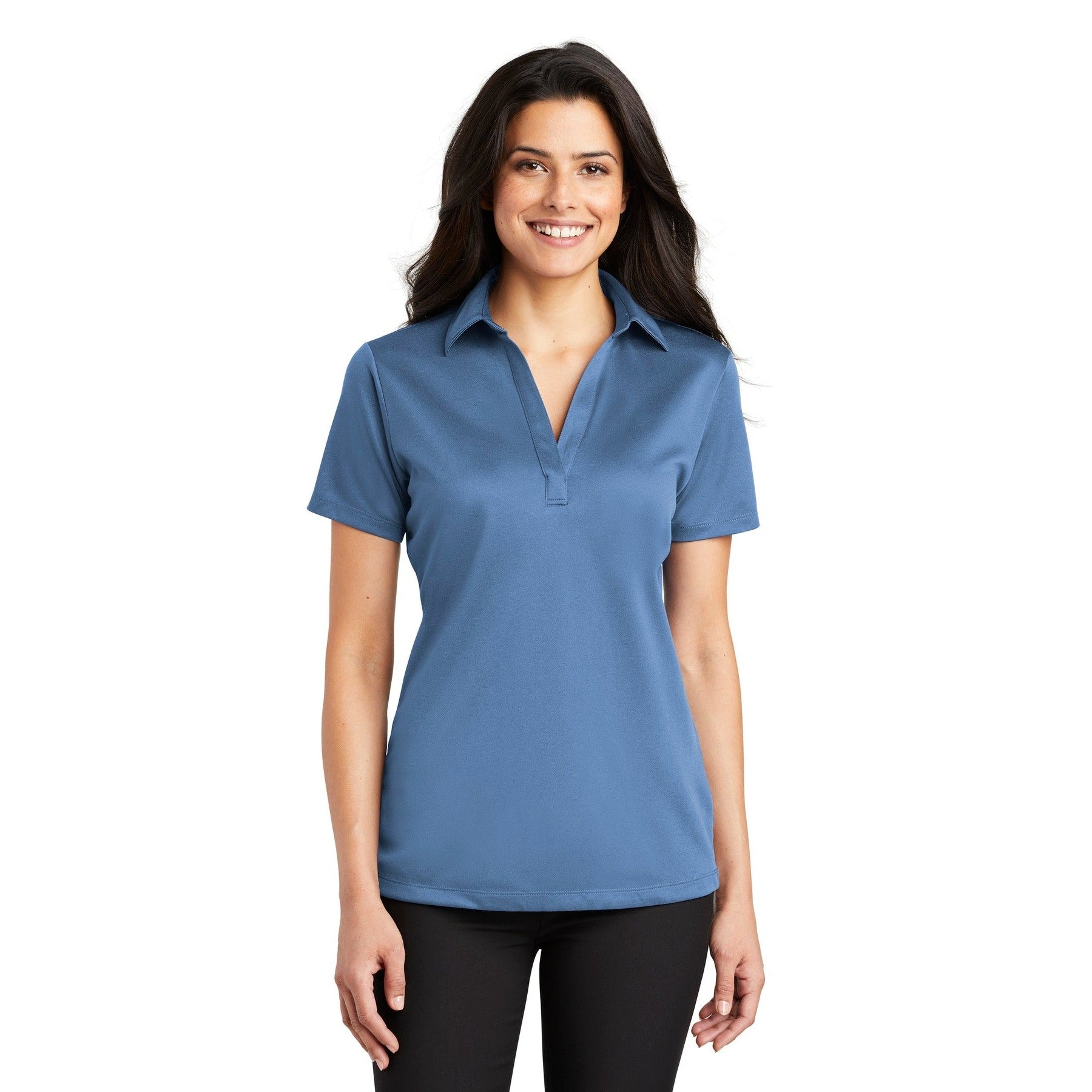 Port Authority-Port Authority® Women's Silk Touch™ Performance Polo. L540-MedTech-4