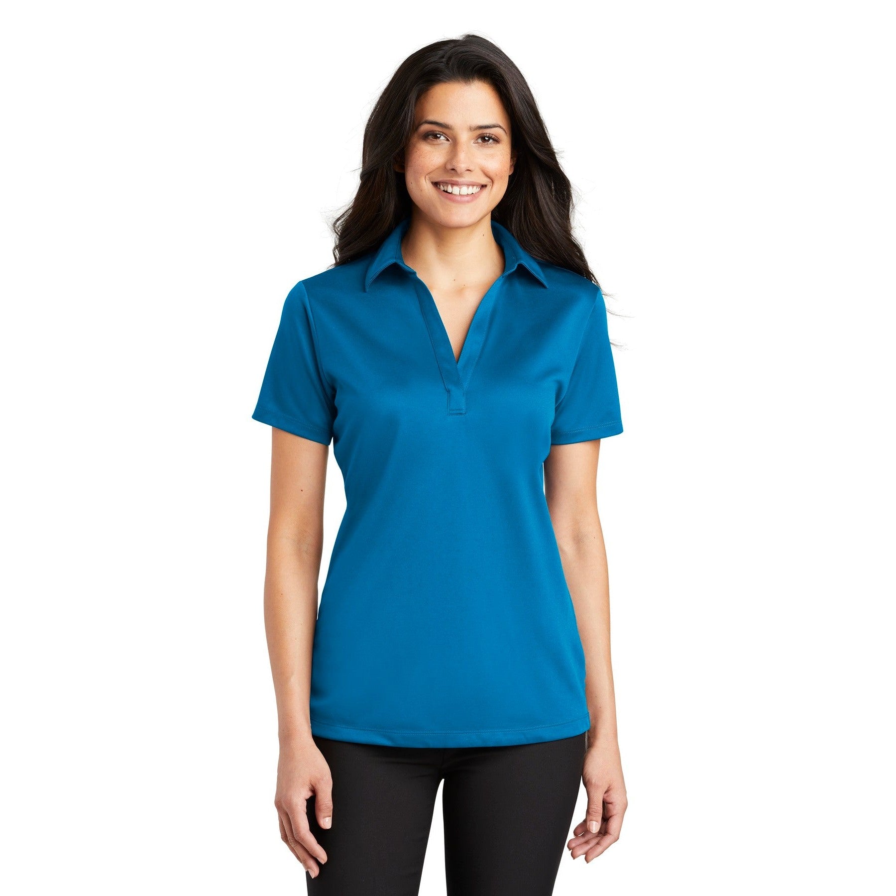 Port Authority-Port Authority® Women's Silk Touch™ Performance Polo. L540-MedTech-3