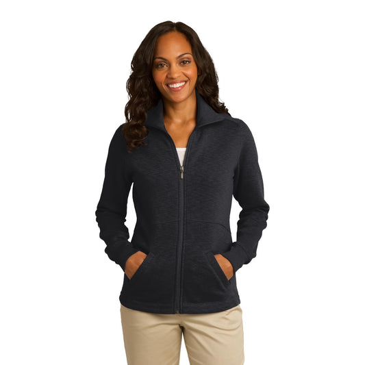 Port Authority-Port Authority® Women's Slub Fleece Full-Zip Jacket. L293-MedTech-1