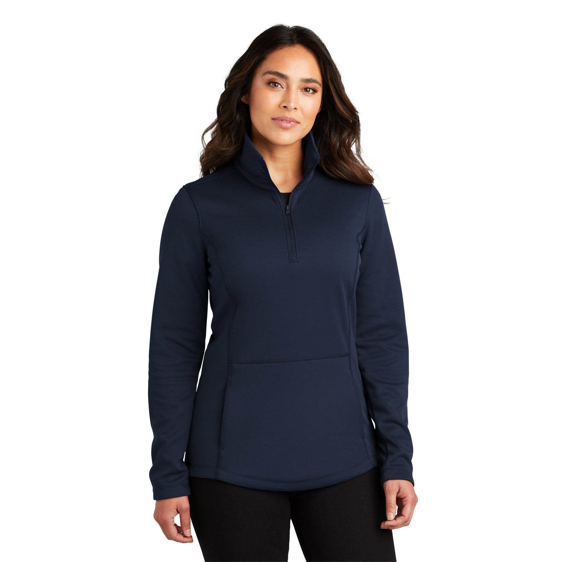 Port Authority-Port Authority® Women's Smooth Fleece 1/4-Zip L804-MedTech-3