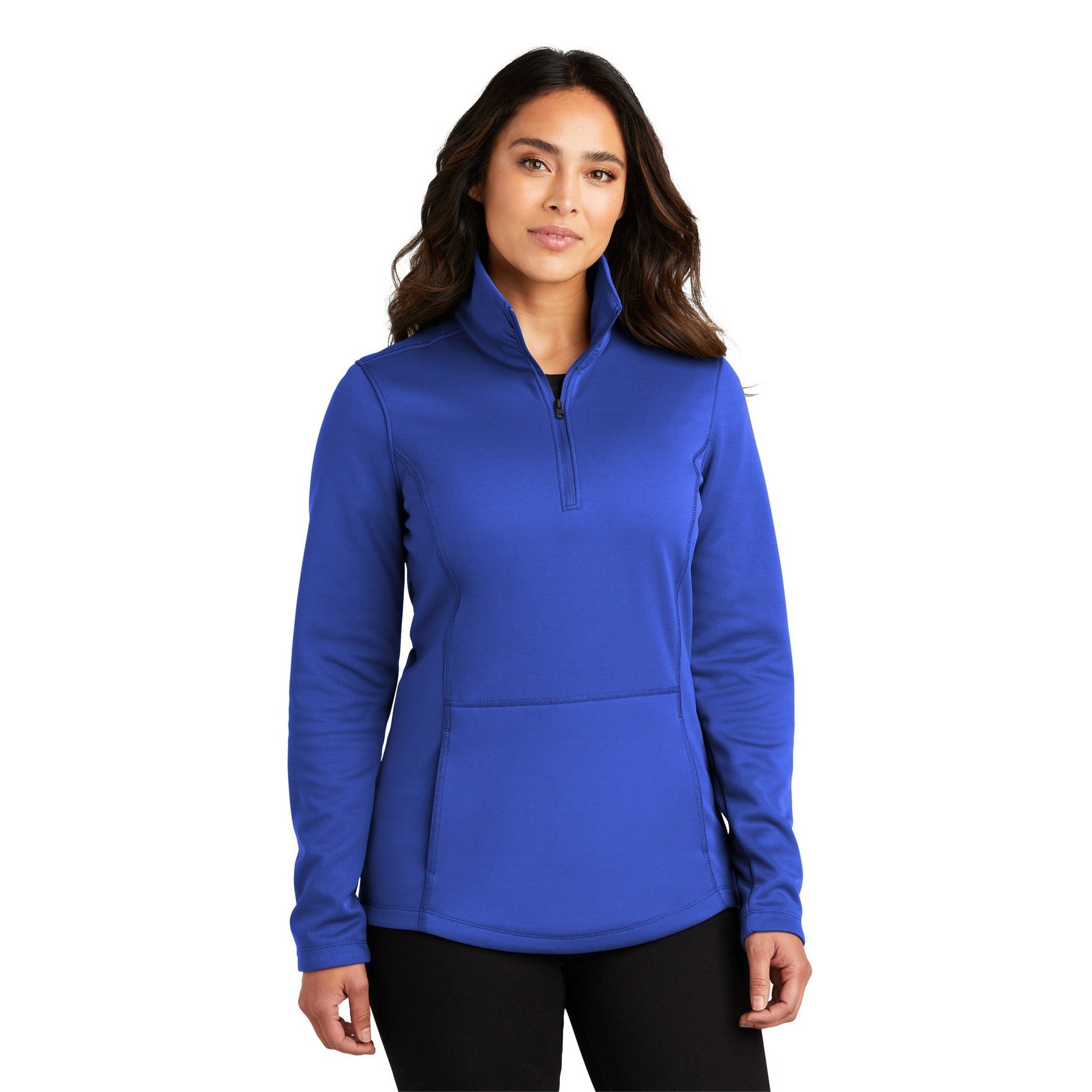 Port Authority-Port Authority® Women's Smooth Fleece 1/4-Zip L804-MedTech-4
