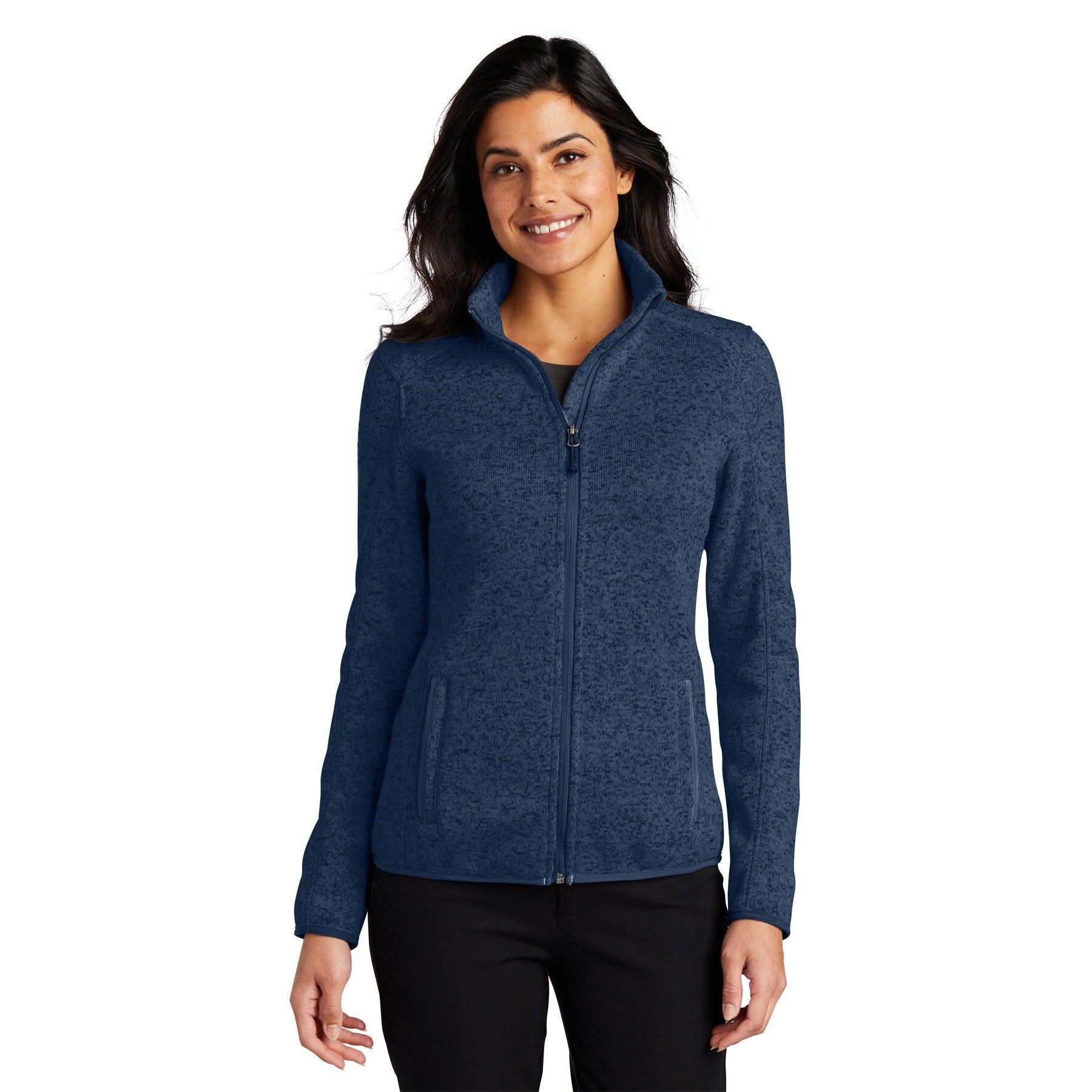 Port Authority-Port Authority® Women's Sweater Fleece Jacket. L232-MedTech-4