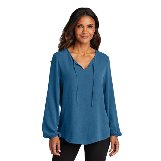 Port Authority-Port Authority® Women's Textured Crepe Blouse LW714-MedTech-1