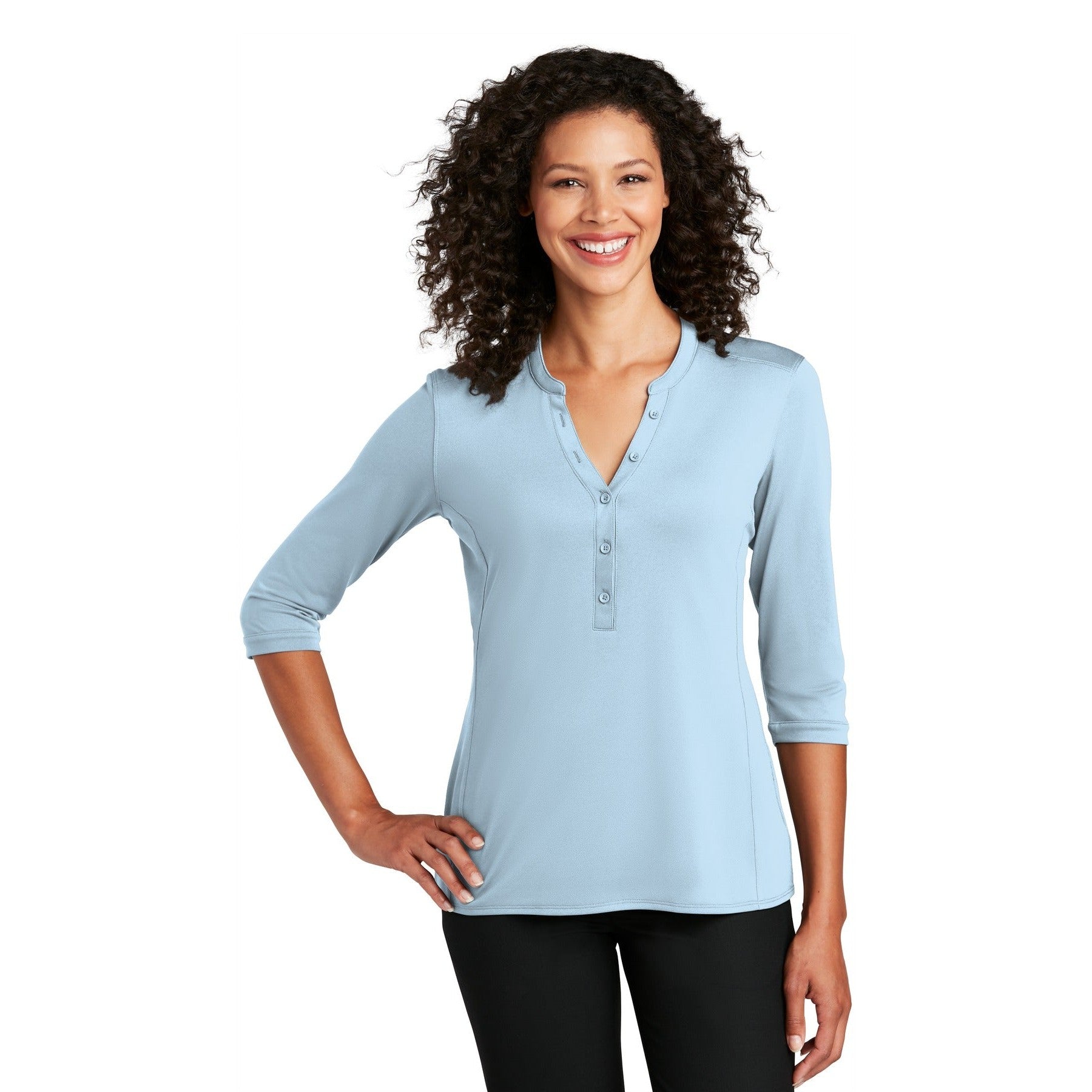 Port Authority-Port Authority ® Women's UV Choice Pique Henley LK750-MedTech-2