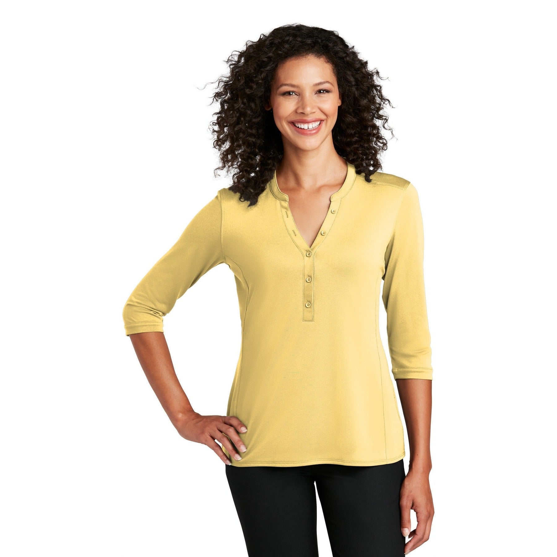 Port Authority-Port Authority ® Women's UV Choice Pique Henley LK750-MedTech-6