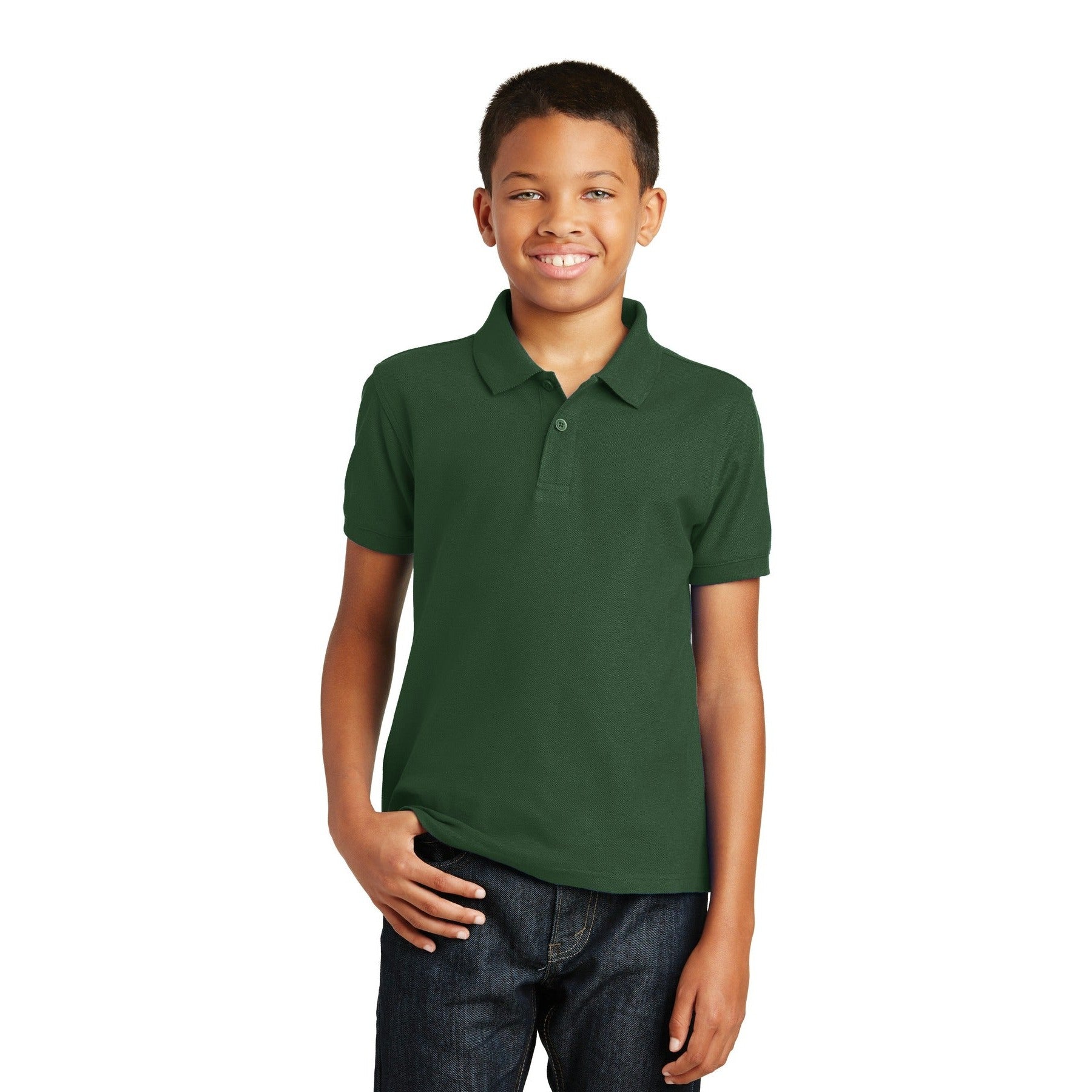 Port Authority-Port Authority® Youth Core Classic Pique Polo. Y100-MedTech-3