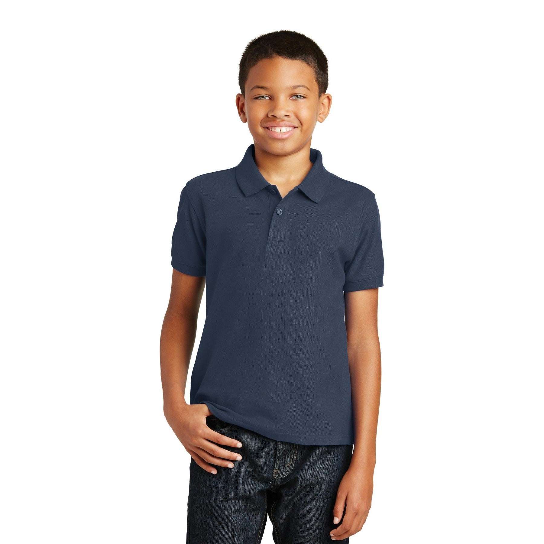 Port Authority-Port Authority® Youth Core Classic Pique Polo. Y100-MedTech-6