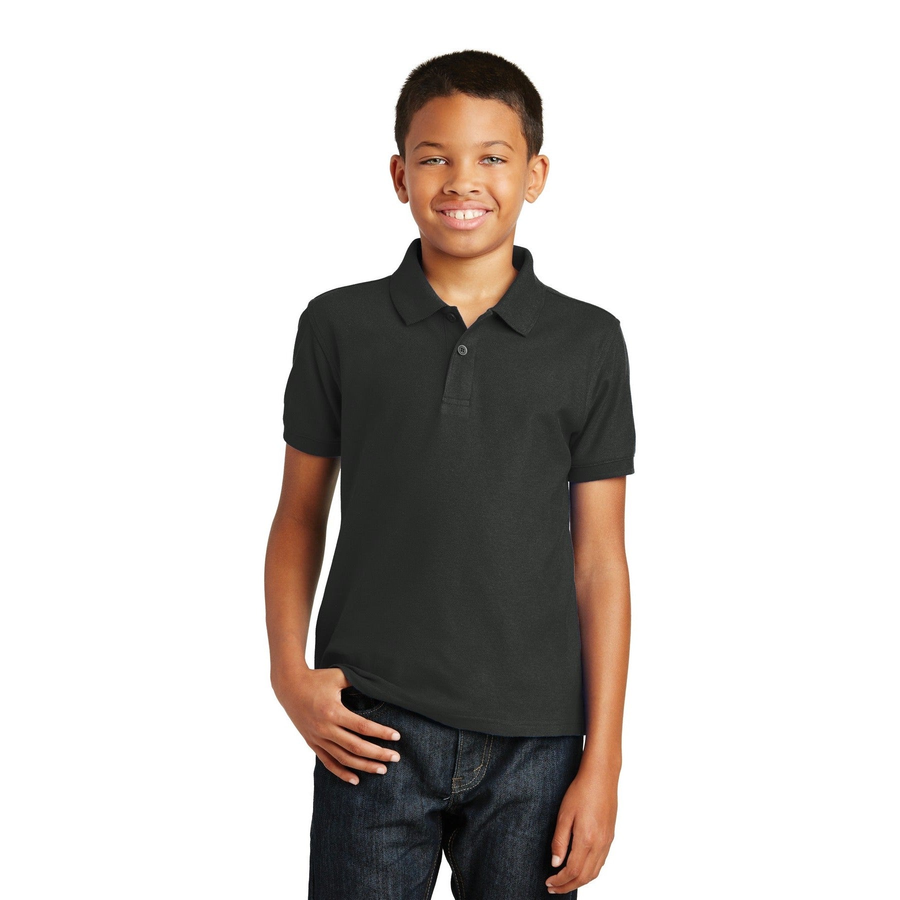 Port Authority-Port Authority® Youth Core Classic Pique Polo. Y100-MedTech-2