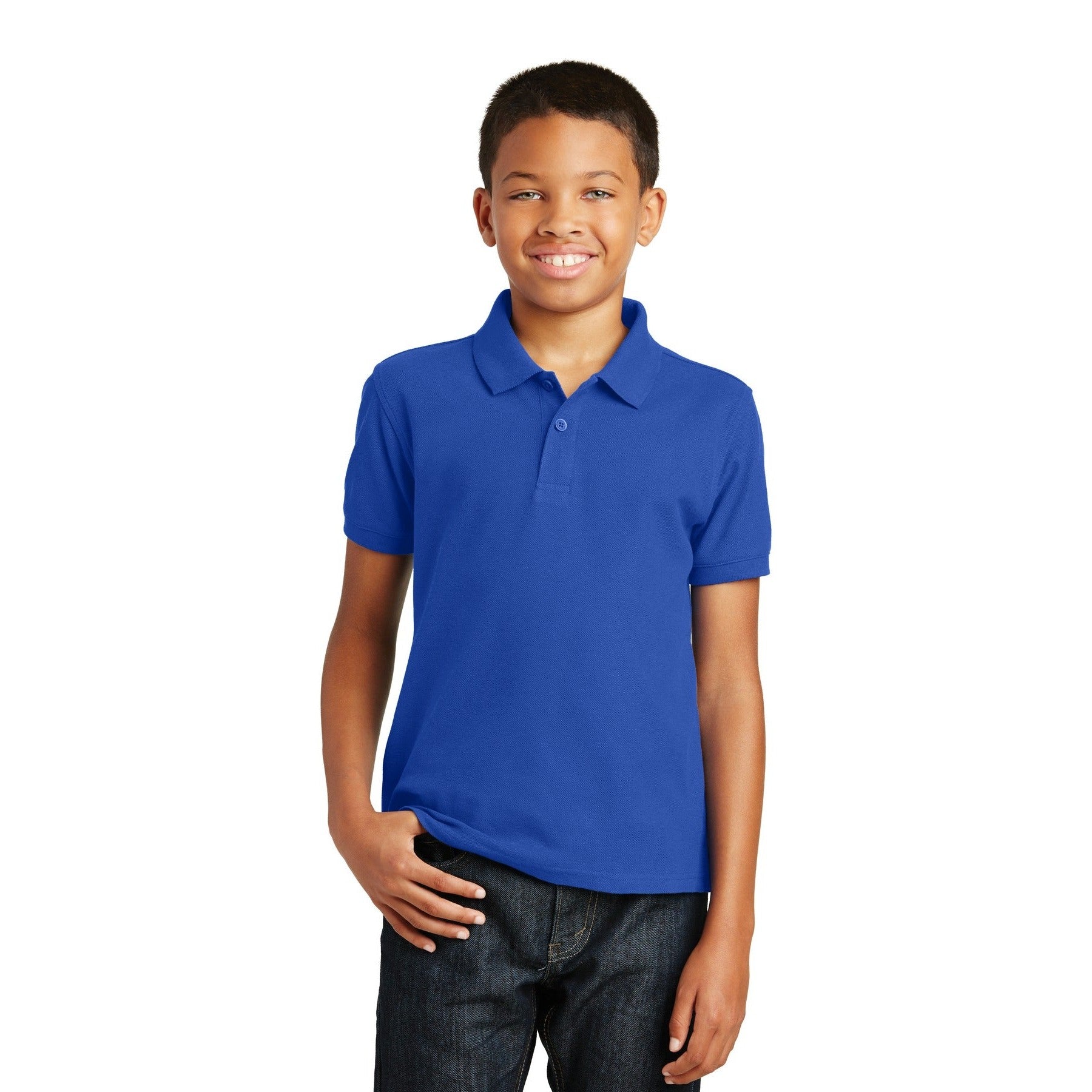 Port Authority-Port Authority® Youth Core Classic Pique Polo. Y100-MedTech-7