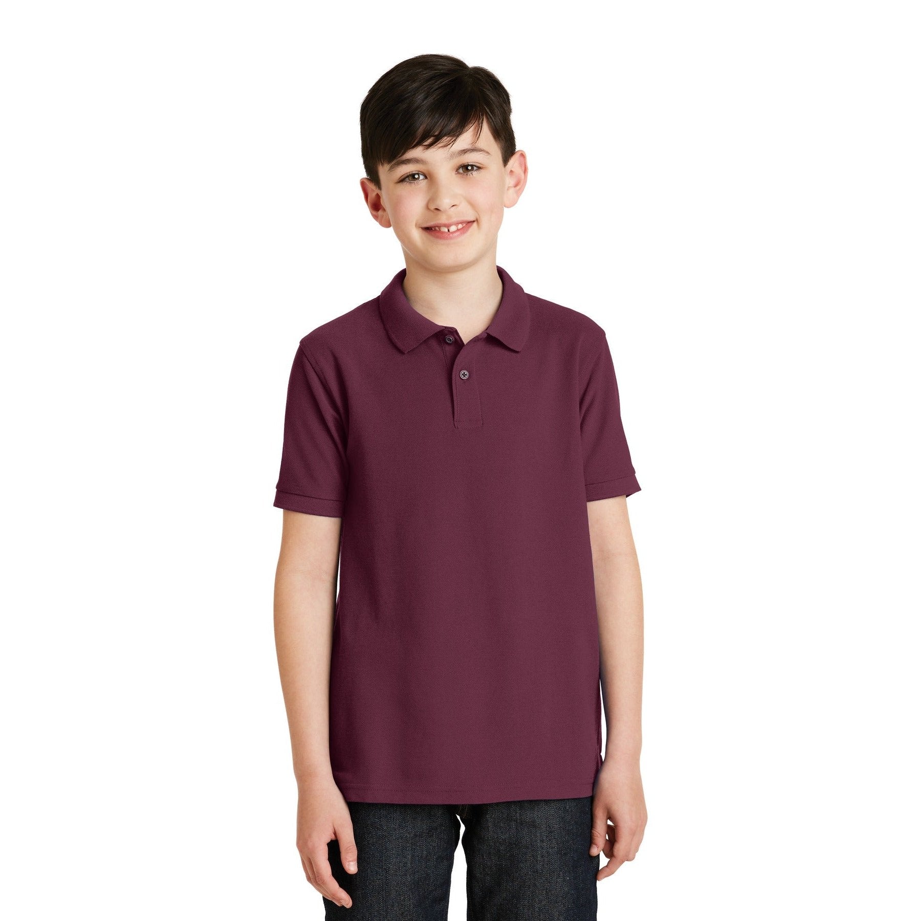 Port Authority-Port Authority® Youth Silk Touch™ Polo. Y500-MedTech-2