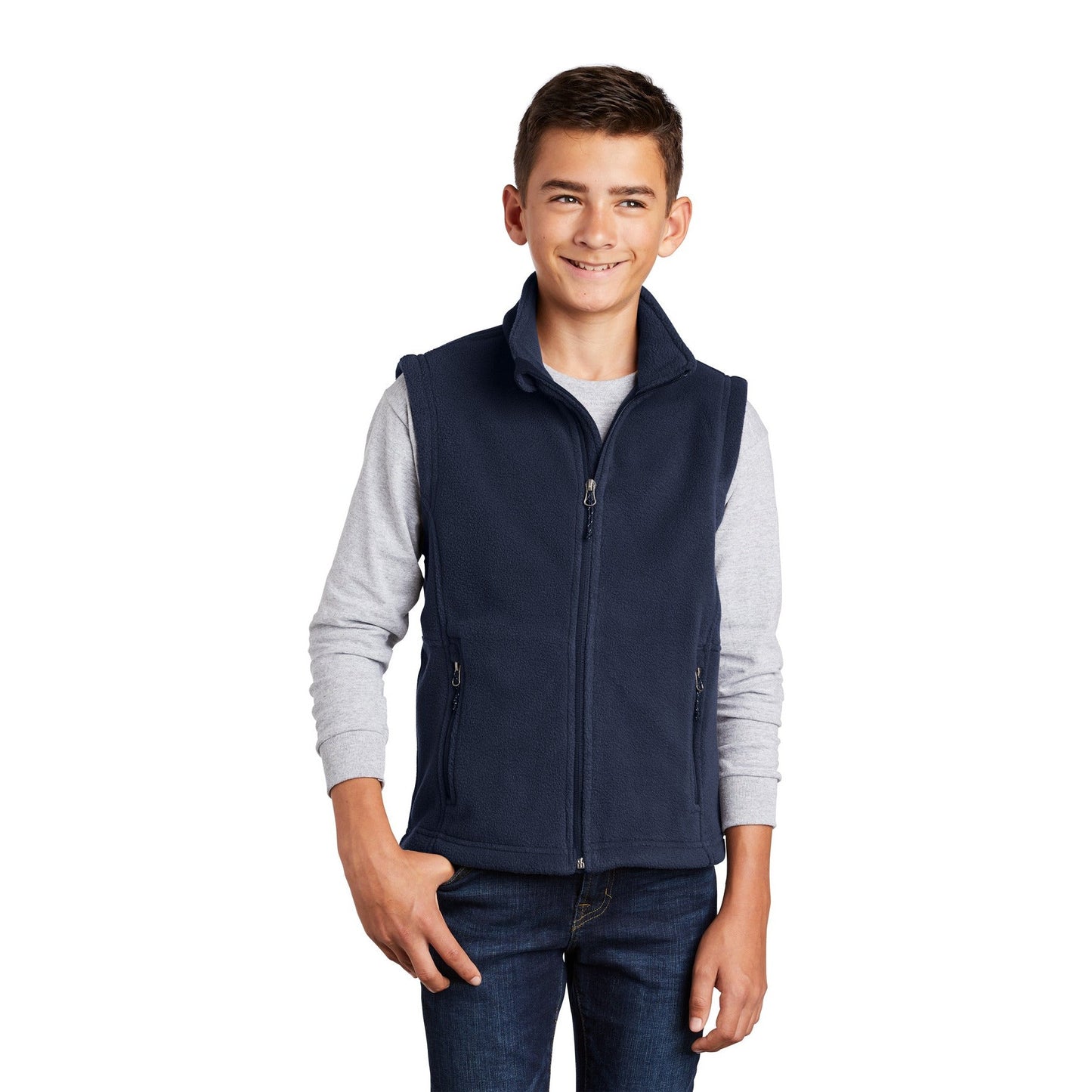 Port Authority-Port Authority® Youth Value Fleece Vest. Y219-MedTech-3