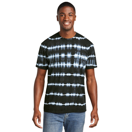 Port & Company-Port & Company® Allover Stripe Tie-Dye Tee PC142-MedTech-1