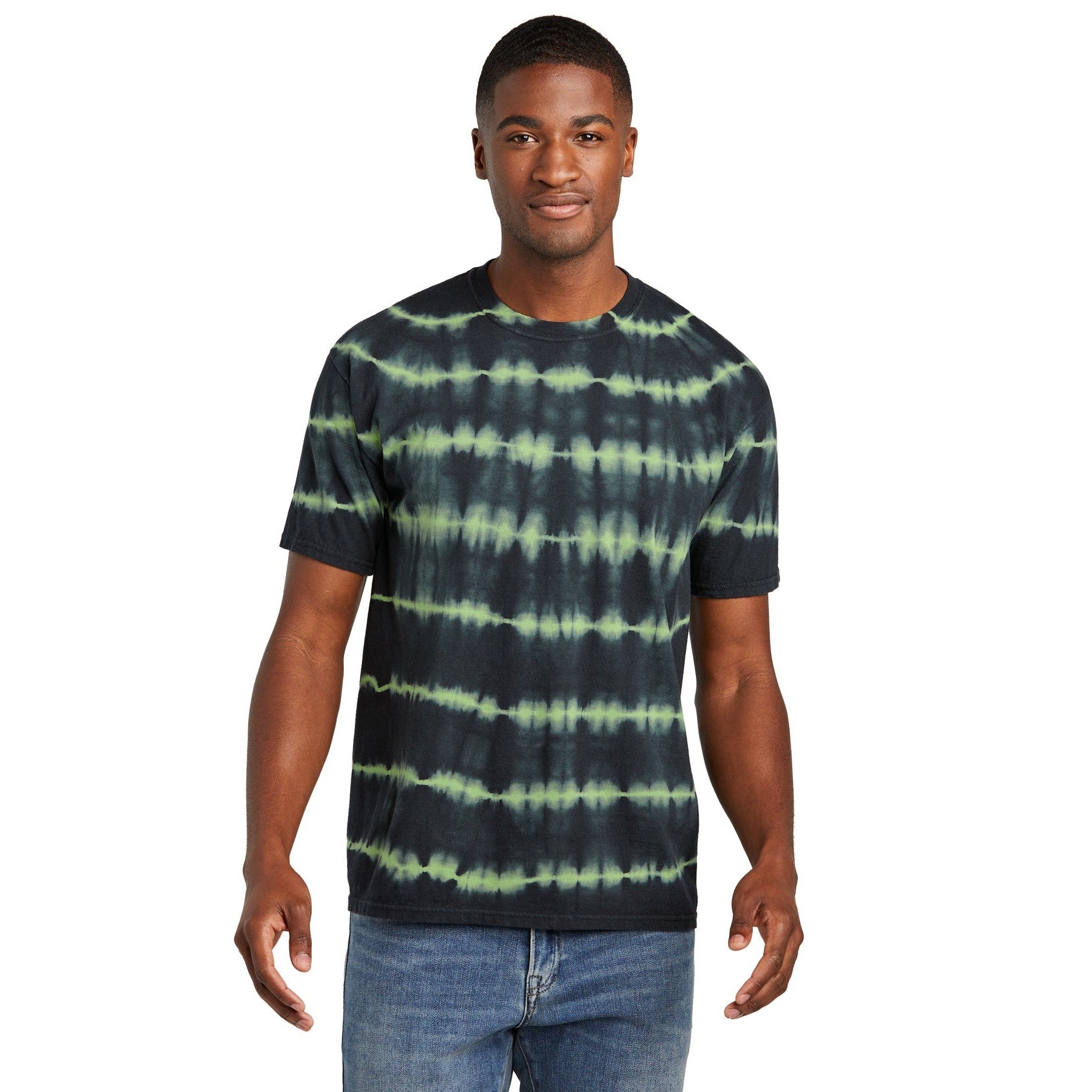 Port & Company-Port & Company® Allover Stripe Tie-Dye Tee PC142-MedTech-3