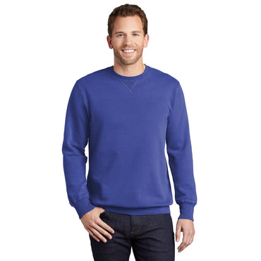 Port & Company-Port & Company® Beach Wash® Garment-Dyed Crewneck Sweatshirt PC098-MedTech-2