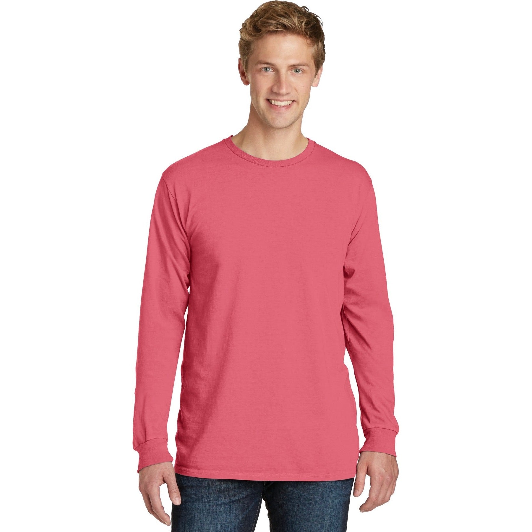 Port & Company-Port & Company® Beach Wash® Garment-Dyed Long Sleeve Tee PC099LS-MedTech-10