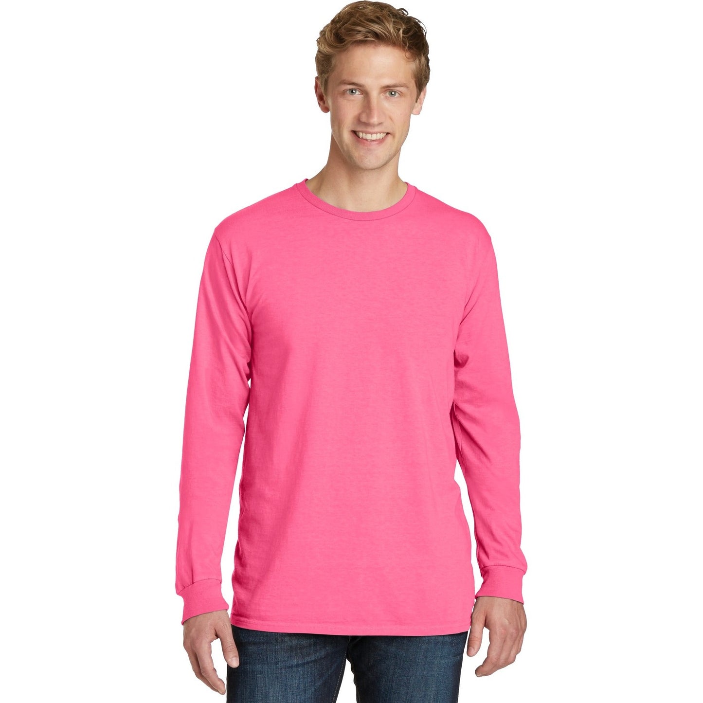 Port & Company-Port & Company® Beach Wash® Garment-Dyed Long Sleeve Tee PC099LS-MedTech-17